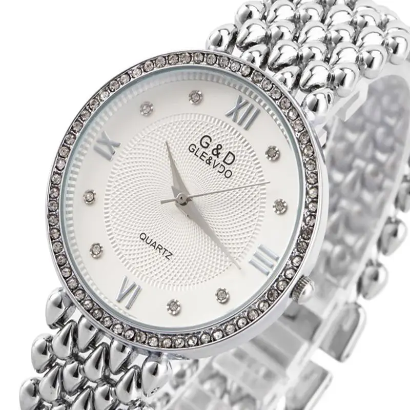 G& D Для женщин Наручные часы кварцевые часы женские наручные часы платье Relogio feminino Saat подарки лучший бренд класса люкс Reloj Mujer серебряный - Цвет: B067