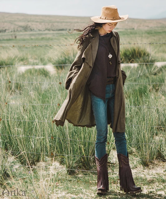 ARTKA Jesień Kobiety Trench Latarnia Rękawem damska Długi Trench 2018 Zamszowy Płaszcz Elegancki Wykop Kobiet Loose Znosić WA10272Q tanie i dobre opinie Skręcić w dół kołnierz Pojedyncze piersi Suknem Pełna Poliester Elastan Spódnica Kieszenie Skrzydeł Stałe Na co dzień ARTKA Jesień Kobiety Trench Latarnia Rękawem damska Długi Trench 2018 Zamszowy Płaszcz Elegancki Wykop Kobiet Loose Znosić WA10272Q tanie i dobre opinie Skręcić w dół kołnierz Pojedyncze piersi Suknem Pełna Poliester Elastan Spódnica Kieszenie Skrzydeł Stałe Na co dzień