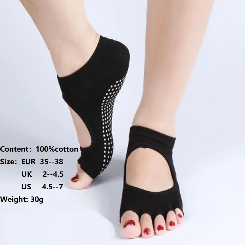 Новое поступление, женские носки с пятью раздельными пальцами, удобные противоскользящие силикагелевые носки для фитнеса, уникальные стильные короткие носки, Модные Повседневные носки