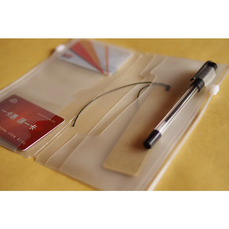 Pasta de Arquivo para l standard pocker notebook Color : Transparent