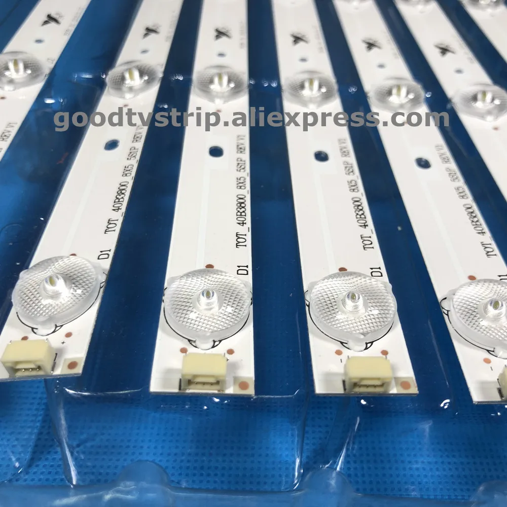 

1set=8Pieces For Ph40b28dsgw PLE-4005FHD PLE-4005FHD 006-P1K3387B LVF400CM0T E1 V1 V4 LEKT40B3800 L40B2800 TOT_40B3800_8X5_5S1P
