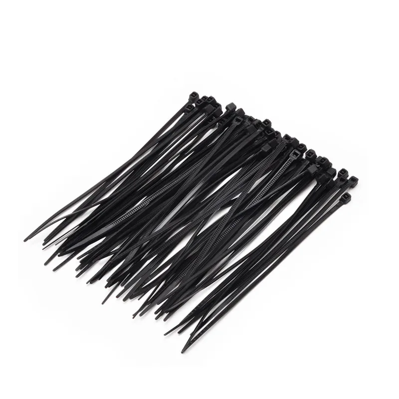 

250PCS 5*250mm 5*300mm 5*300mm Black Self Lock Plastic Nylon Cable Ties Zip Wire