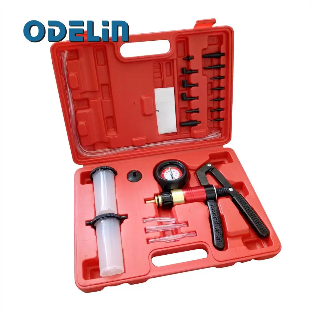 Hand Held Vacuum Pump Brake Bleeder Bleeding Diagnostic Tester Tool Set