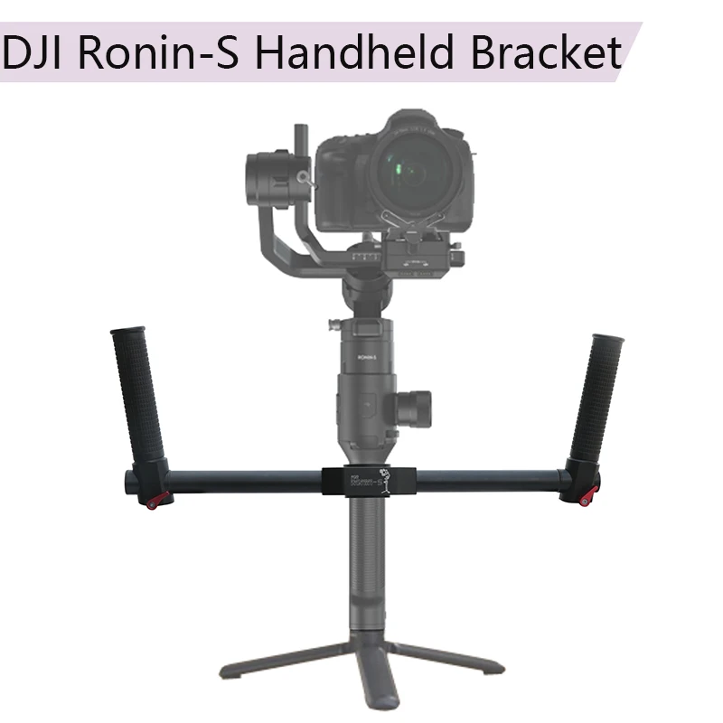 

Double Handle Stable Bracket for DJI Ronin-S Handheld Gimbal Dual Holder Extended Gimbal Mount Pole Arm Expantion Bracket parts