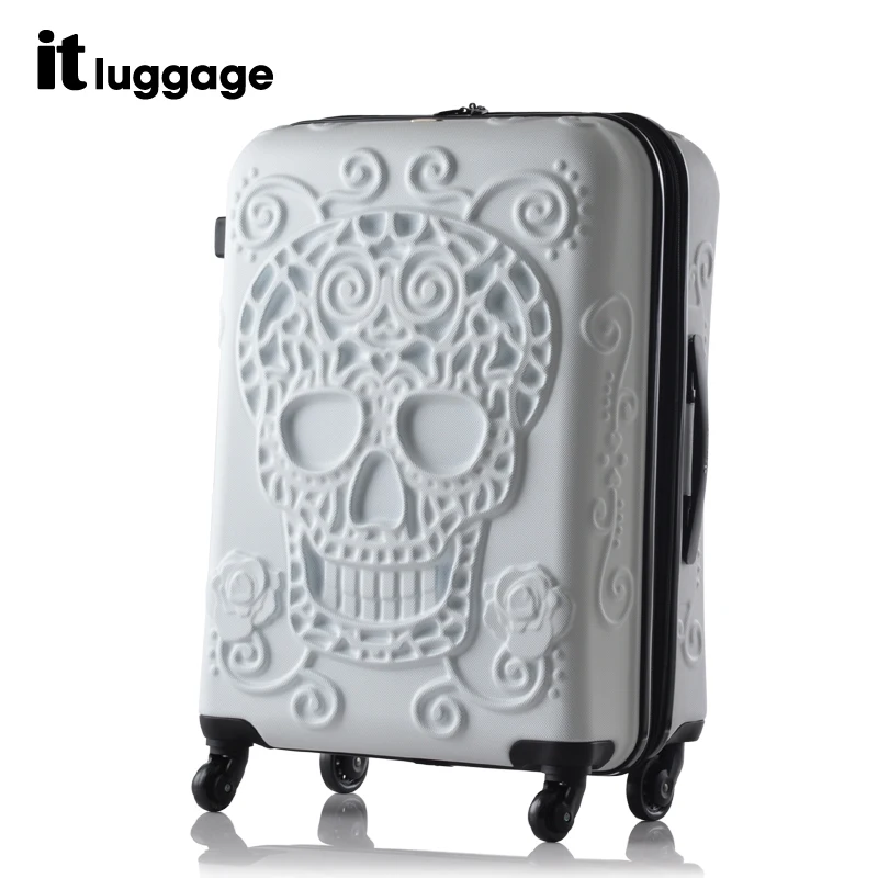 it luggage skull case