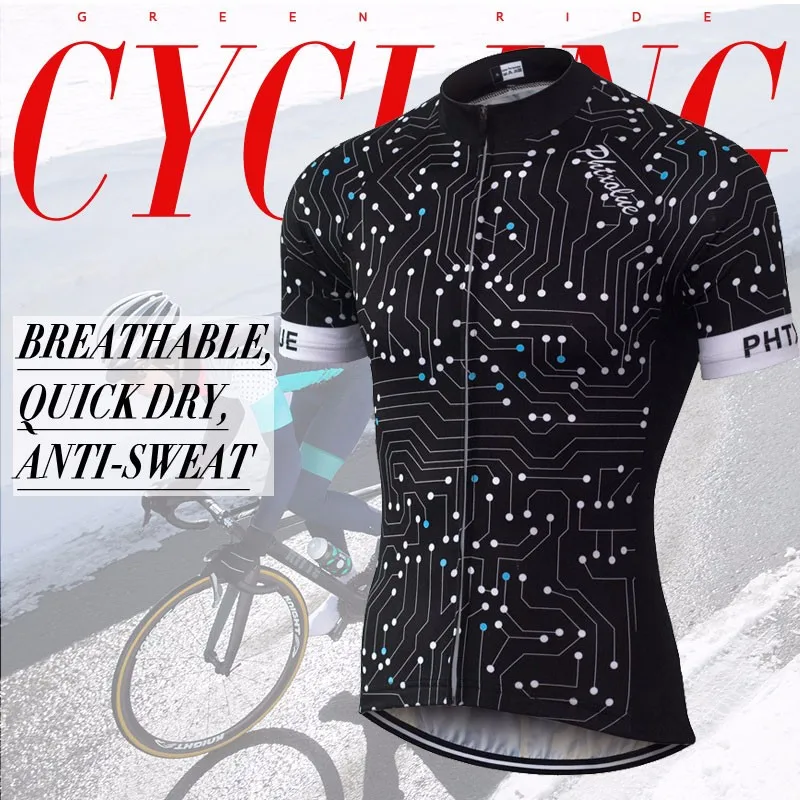 PHTXOLUE летняя велосипедная одежда мужская/дышащая быстросохнущая велосипедная Джерси/велосипедная Одежда Велоспорт Трикотажные изделия