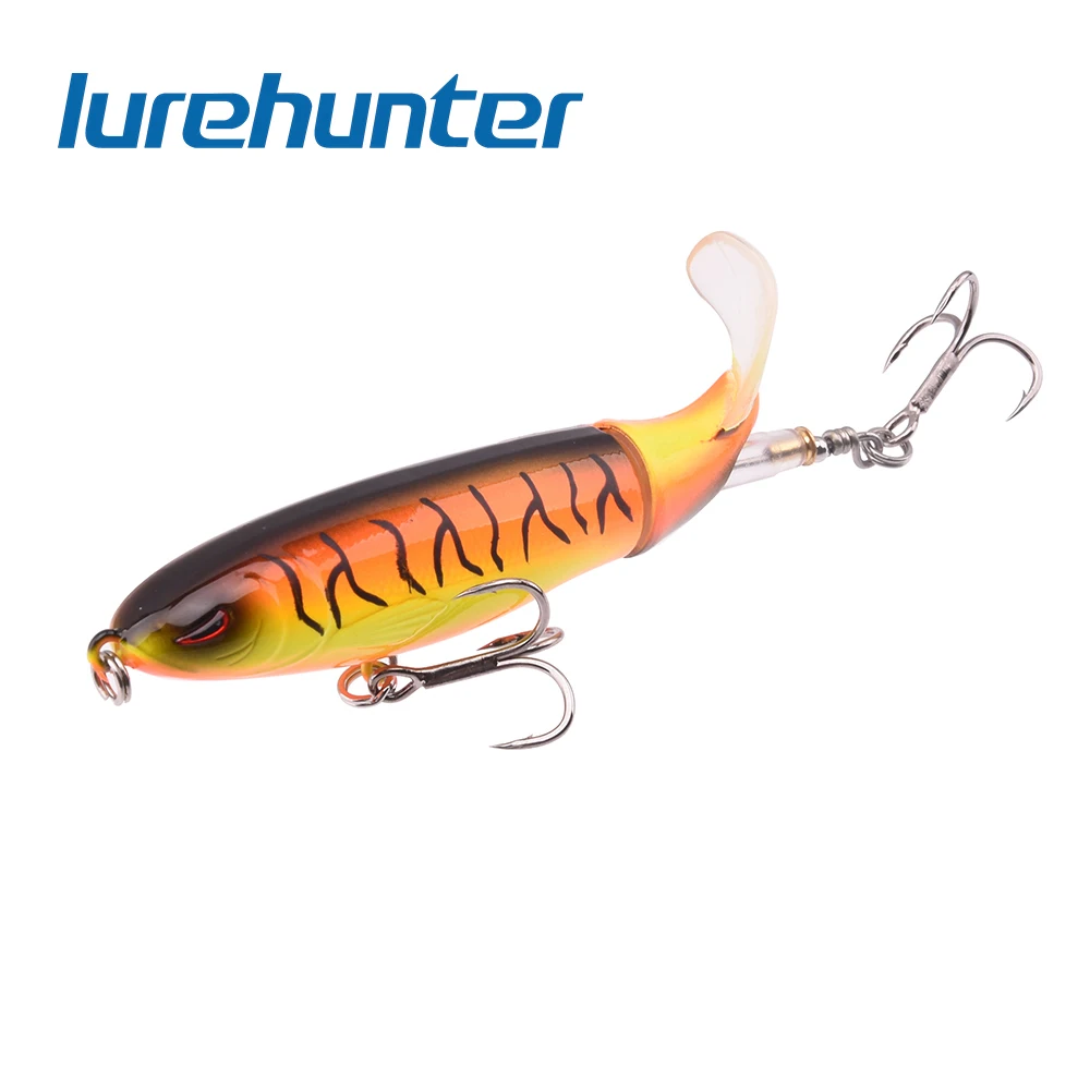 

Whopper Plopper 100mm 13g Artificial Top Water Fishing Lure Rotating Tail Wobblers Professional Pesca Isca Tackle
