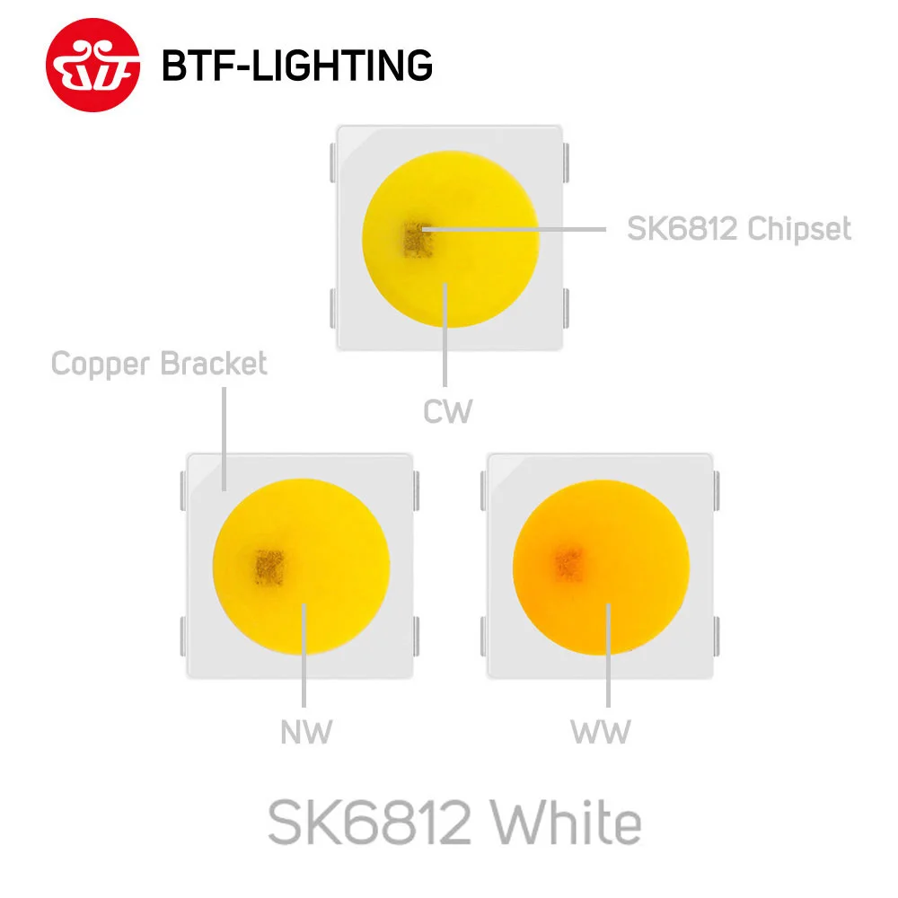 10~ 1000 шт. SK6812/SK9822(аналогичный APA102) RGB/RGBW/WWA/теплый/натуральный/белый 3535/5050 SMD индивидуально адресуемый светодиодный чип пикселей