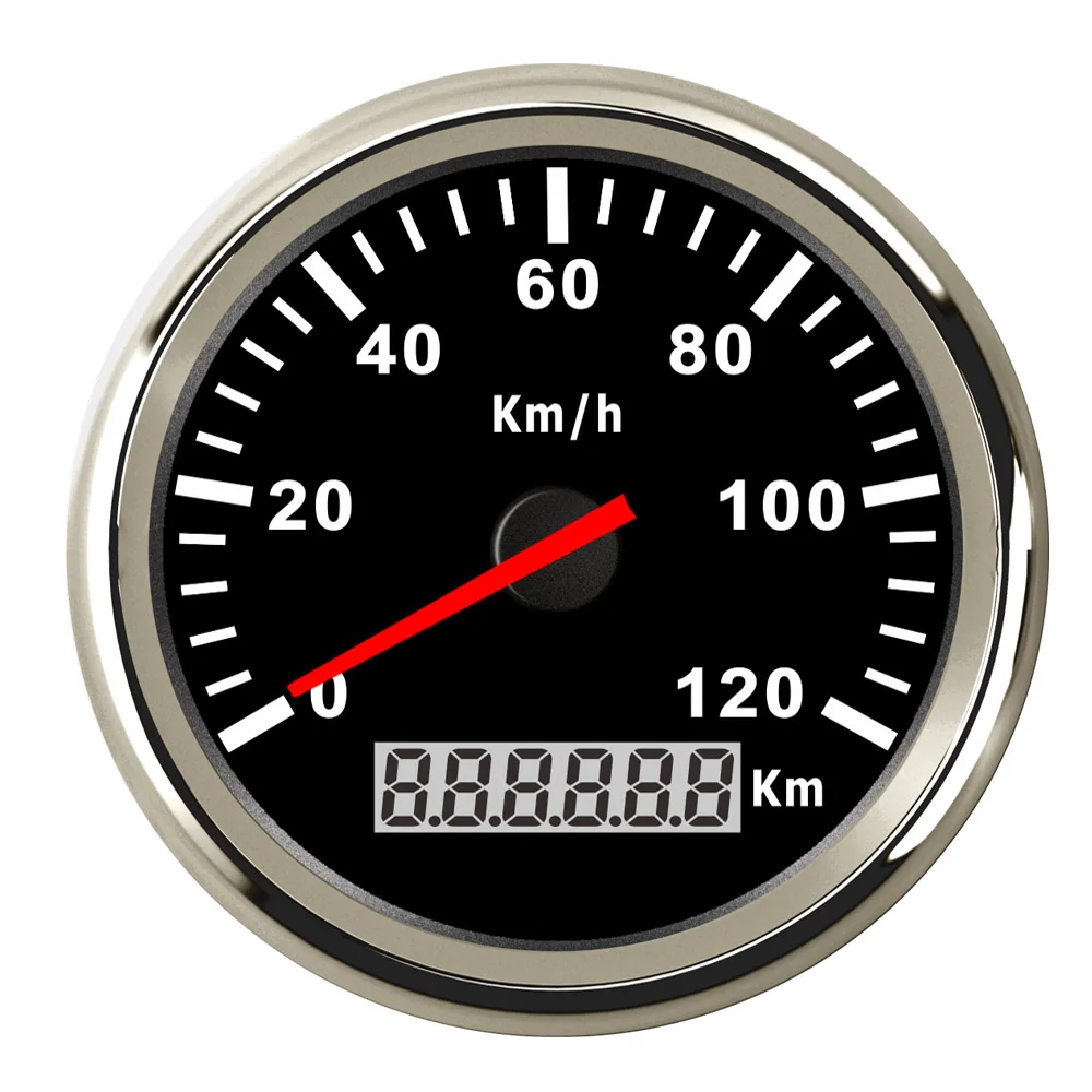 Измеритель скорости для морской лодки 120 \ 200 км/ч для Audi A4 BMW E49, автомобильный мотоцикл с красной подсветкой, цифровой измеритель скорости