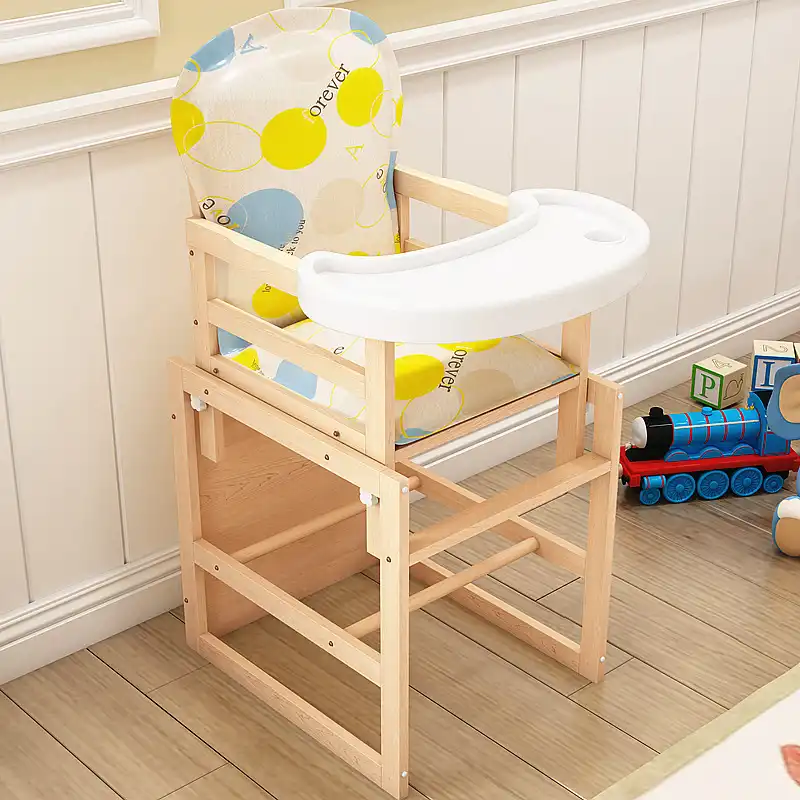 wooden baby dining chair