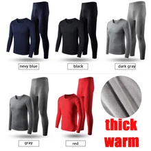 XL-6XL, термобелье, мужские кальсоны, новинка, Осень-зима, для мужчин, плюс бархат, хлопок, утолщенная, теплая рубашка+ штаны, комплект из двух предметов