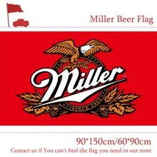 90*150 см 60*90 см пиво Miller флаг для Бар знак на вечринке 3x5FT