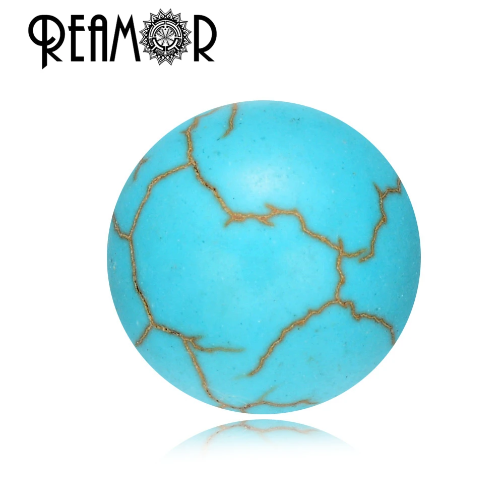 

REAMOR Green Crack Natural Stone Beads Small Hole Beads Charms For Energy Bracelet Jewelry Making DIY Wholesale 6 /8 /10mm