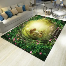 Ковер в скандинавском стиле, 3D ковер для гостиной, диван, журнальный столик, коврик для спальни, коврик для йоги, прямоугольное прикроватное одеяло с коротким ворсом, плюшевая ткань