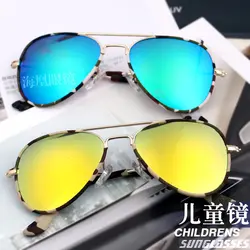 Холст Рамки новые дизайнерские детские солнцезащитные очки Открытая Летняя обувь Обувь для девочек/Обувь для мальчиков Заклёпки UV400 Gafas