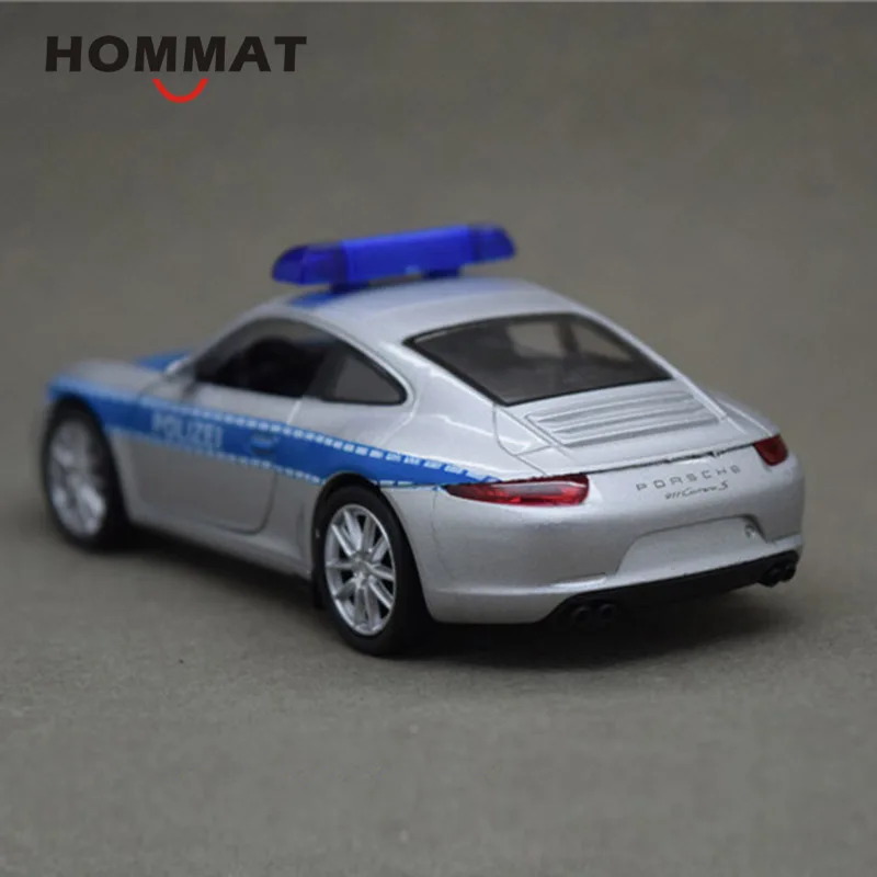 Hommate моделирование 1:36 911 Carrera S полицейский спортивный автомобиль модель литья под