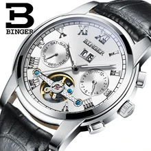 2017 New BINGER men’s watch luxury brand Tourbillon sapphire luminous multiple functions Mechanical Wristwatches B8601-2