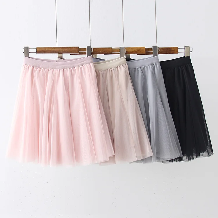 

KYQIAO sweet lolita skirt 2019 mori girls autumn summer sweet mini pink grey black solid ball gown skirt cosplay costumes