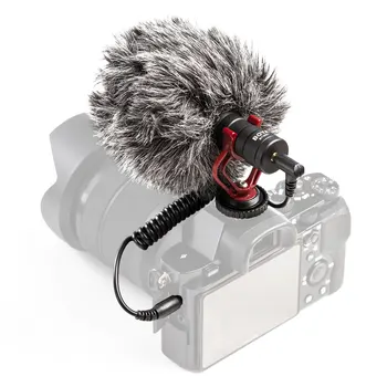 

BOYA Compact On-Camera Video Microphone Youtube Vlogging Recording Mic for iPhone HuaWei Smartphone DJI Osmo Canon DSLR BY-MM1