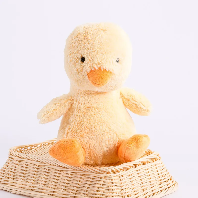 DoreenBeads 16cm / 26cm Coral Velvet Lovely Yellow Duck Plush Chew Toys