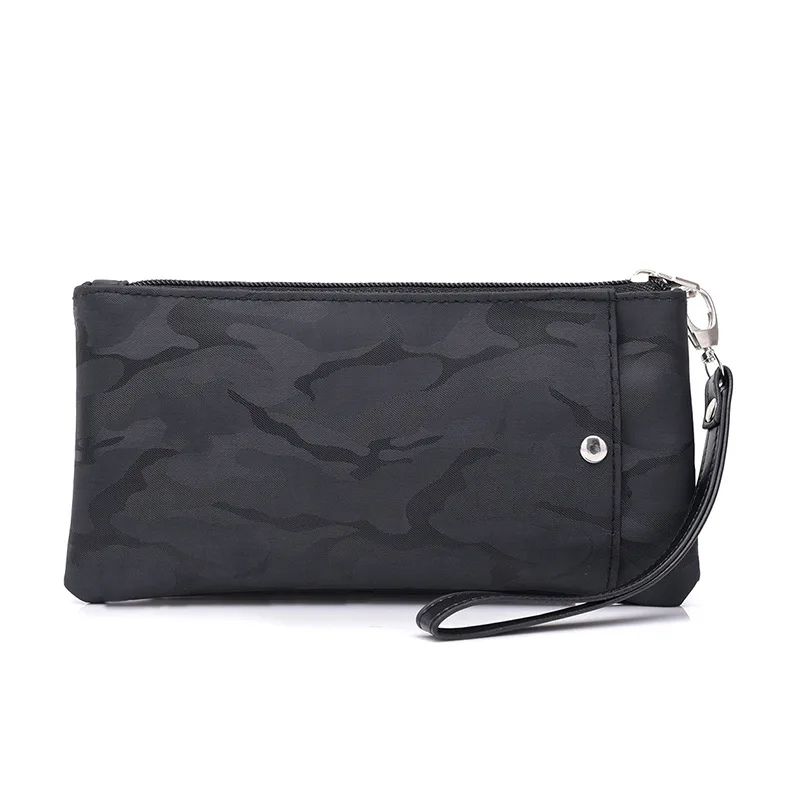

Large capacity long zipper wallet for both casual men and women polyester multi-functional card bag mobile phone bag