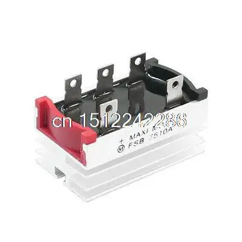 

5.5mm Hole Dia Three Phase Bridge Rectifier w Heatsink 75A 1000V