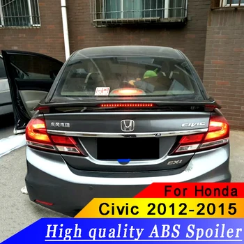 

For Honda 2012-2015 Civic has LED tail spoiler ABS material primer or black or white high quality rear wing spoiler