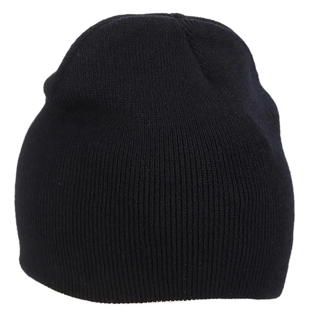 

New Fashion Casual Simple Women's Hats Winter And Autumn Multicolor Solid Knitted Hats Ski Caps With Short Pinstripe For Autumn
