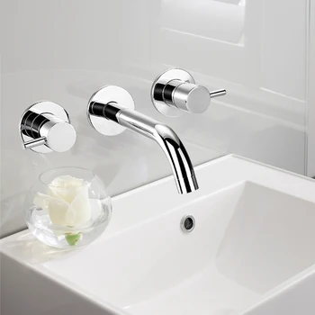 

Kitchens, bathroom, copper, wall mounted, dark mounted basin faucets, hot and cold washbasins faucet wx5150955