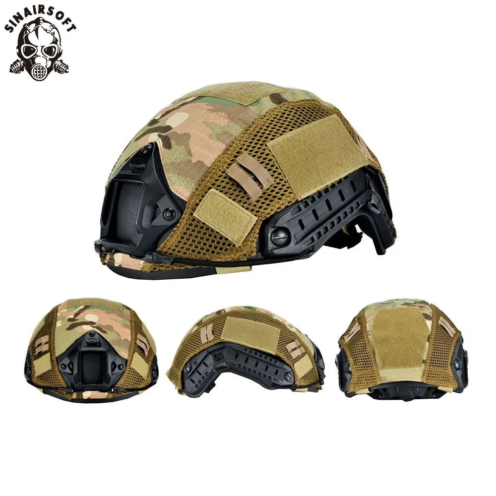 

Tactical FAST Helmet Cover Military Helmet Cover Airsoft Paintball War Game Gear For BJ PJ MH Head Circumference 52-60cm Helmet