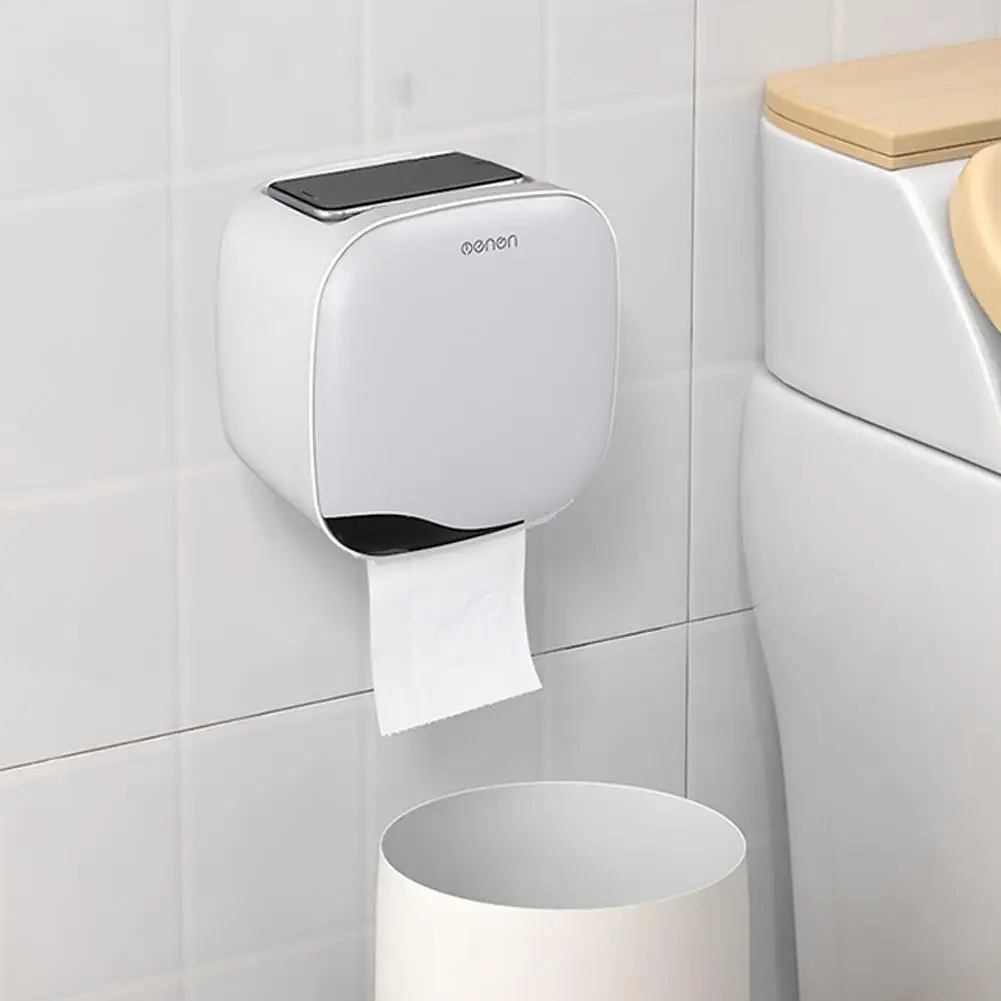 Billige Wasserdicht Bad Wand Montiert Tissue Box Bad Wc Papier Halter Lagerung Box Feuchtigkeit Proof Papier Halter Wand Montiert