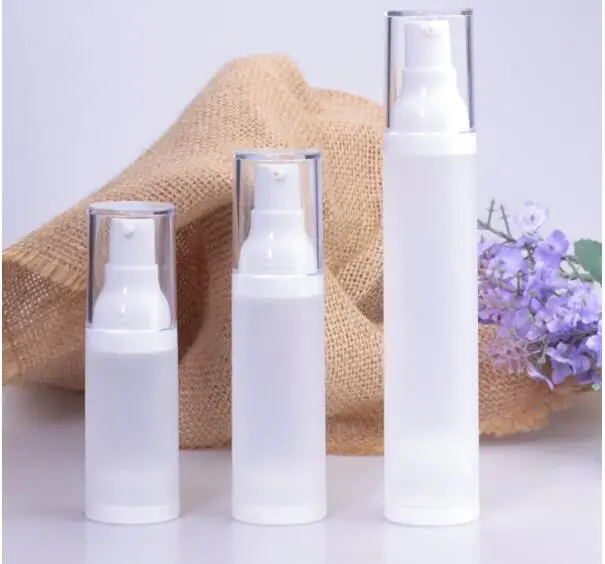 1pcs 20ml/30ml/50ml Frosted Airless Pump Vacuum Bottle Toiletries Container Refillable Plastic Travel Cosmetic Bottle