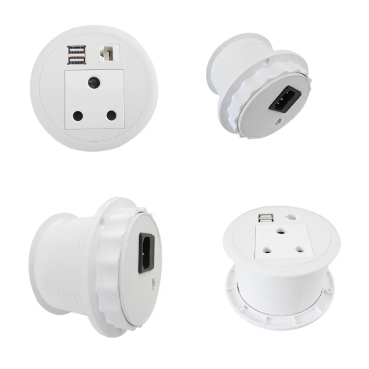 Розетка с переключателем питания из Южной Африки usb зарядное устройство и белая