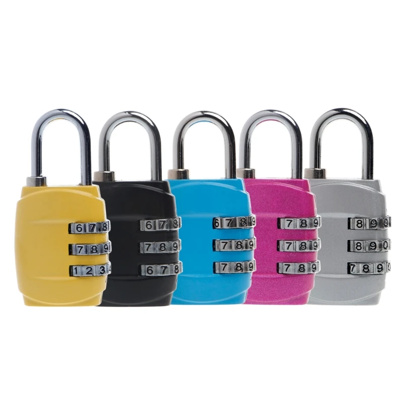 

Luggage Code Lock Zinc Alloy Security 3 Combination Travel Suitcase Luggage Code Lock Padlock