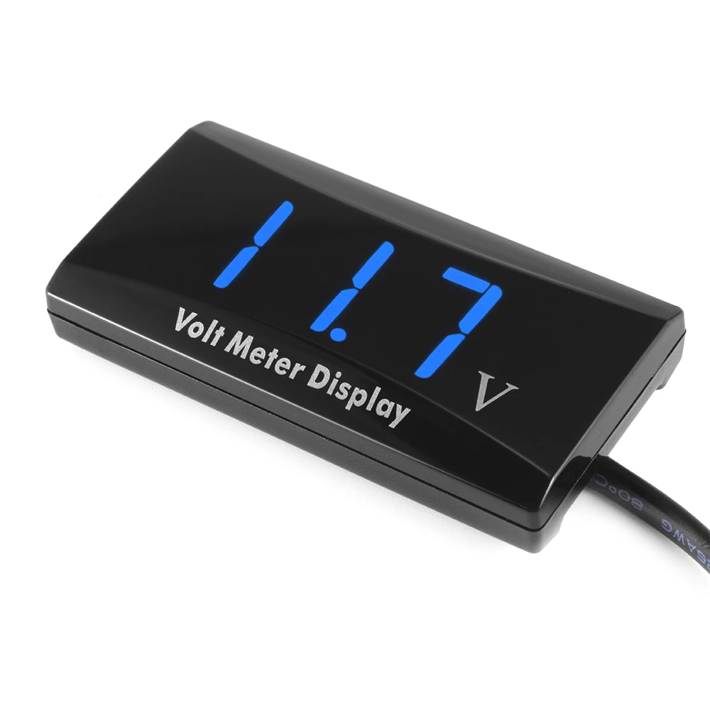 

Mini Blue LED Digital Display Volt Monitor Voltmeter DC 12V Voltage Gauge HT785