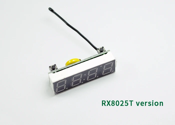 3 в 1 светодиодный RX8025T DIY цифровые часы температура и напряжение модуль электронный Высокоточный DC12V