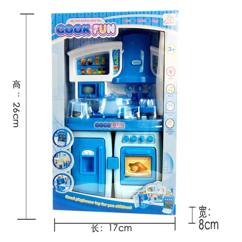 Детские кухонные игрушки, столовые приборы, игровой набор, игровой домик, игрушка для приготовления пищи, ужин, поварской стол, наборы со звуком, светильник для девочек, лучшие рождественские подарки
