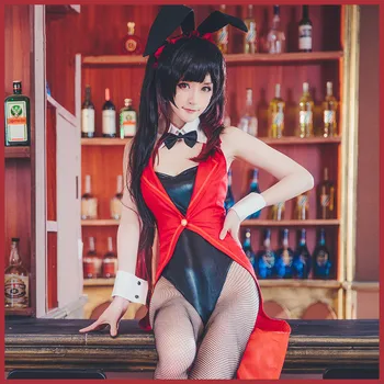 

DATE A LIVE Tokisaki Kurumi Bunny Girl Cos Cosplay Costume Rabbit Uniforms Carnival Party Suit Halloween Costumes for Women