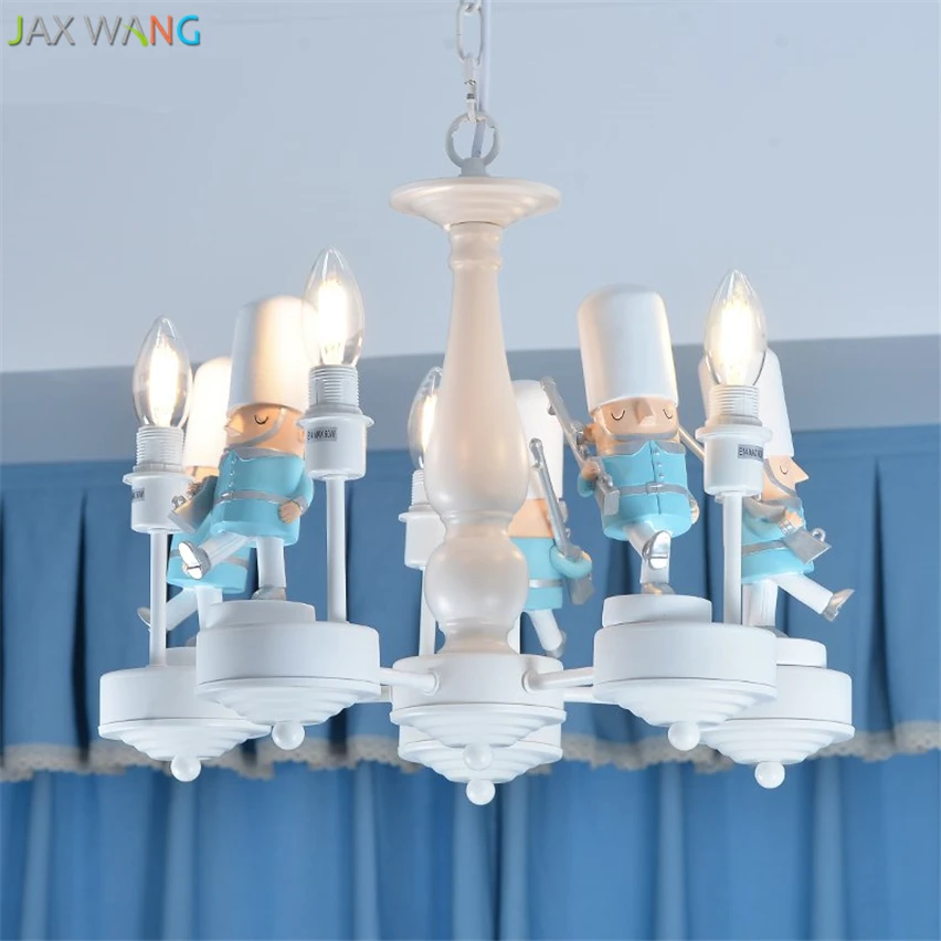 

Nordic modern British soldier pendant lights led hanging lamp Children's room boy Girl bedroom indoor lighting fixtures decor
