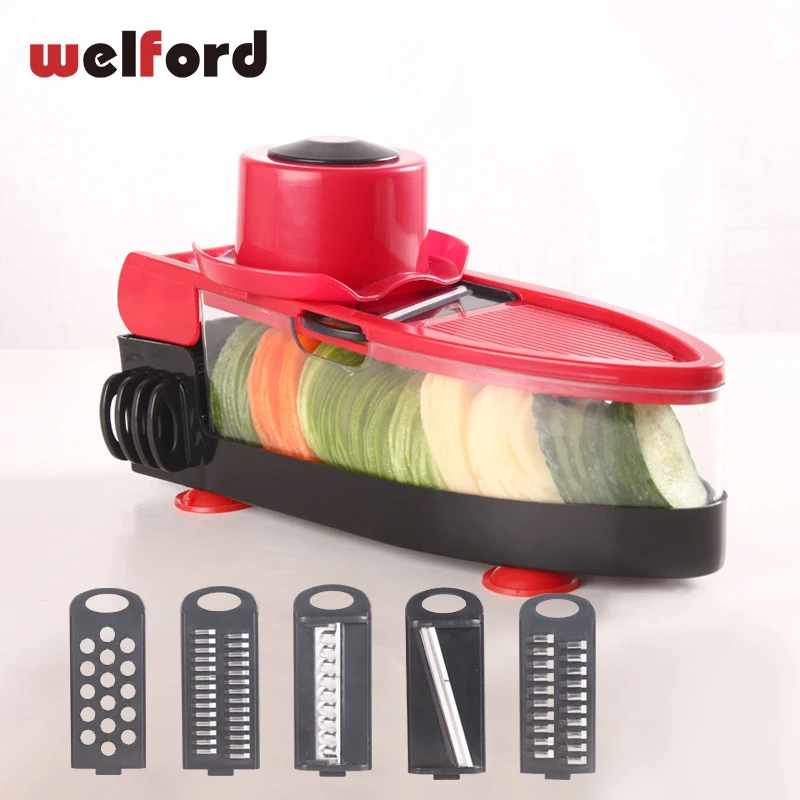  Welford Multifunctional Slicer Mandoline Vegetable Cutte Stainless Steel Blade Manual Potato Peeler - 32866300271