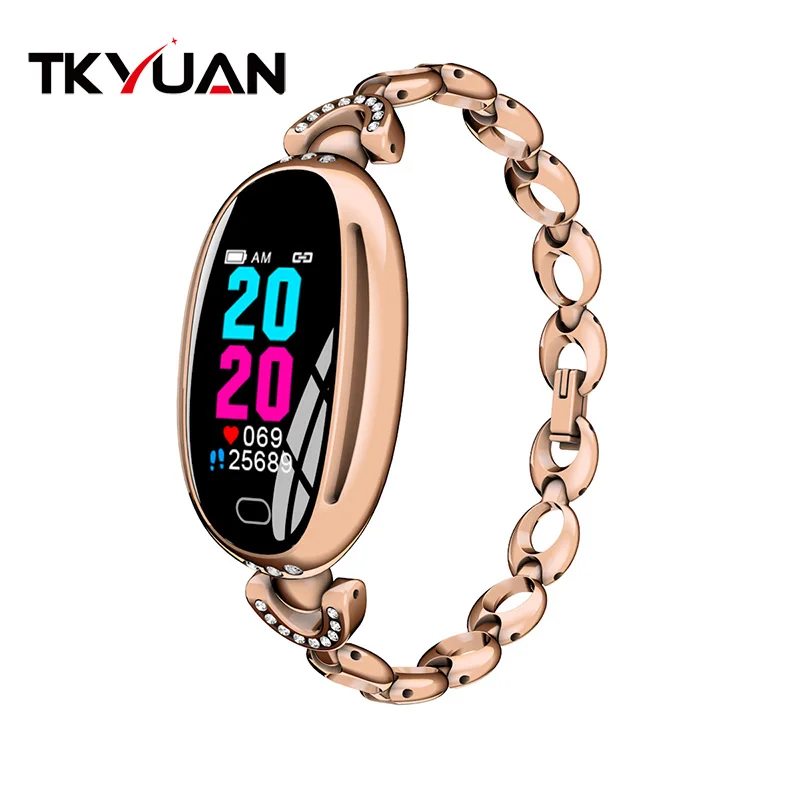 

TKYUAN E68 Smart Watch Women Heart Rate Monitoring Activity Tracker For IOS Android Blood Pressure Sport Fitness Bracelet