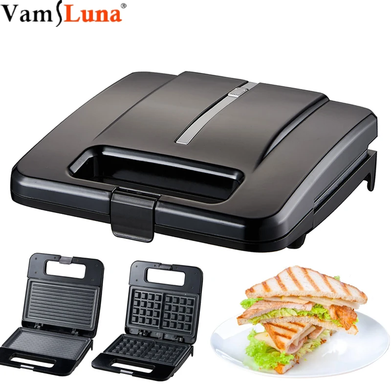 750W Sandwich Toaster Machine Toaster Oven Eletric Cooking Pan
