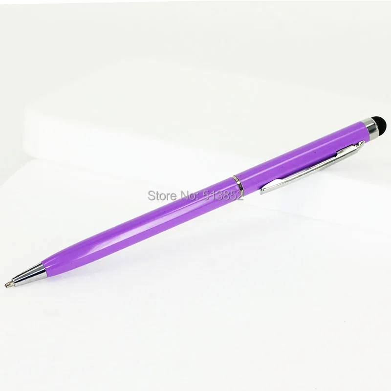 KTG1089P_1_2 in 1 Stylus Touch Pen + Ball Pen iPhone 6S 7 7 Plus iPad 4 5 6 iPod Touch Suit for Universal Smart Phone Tablet PC Pen