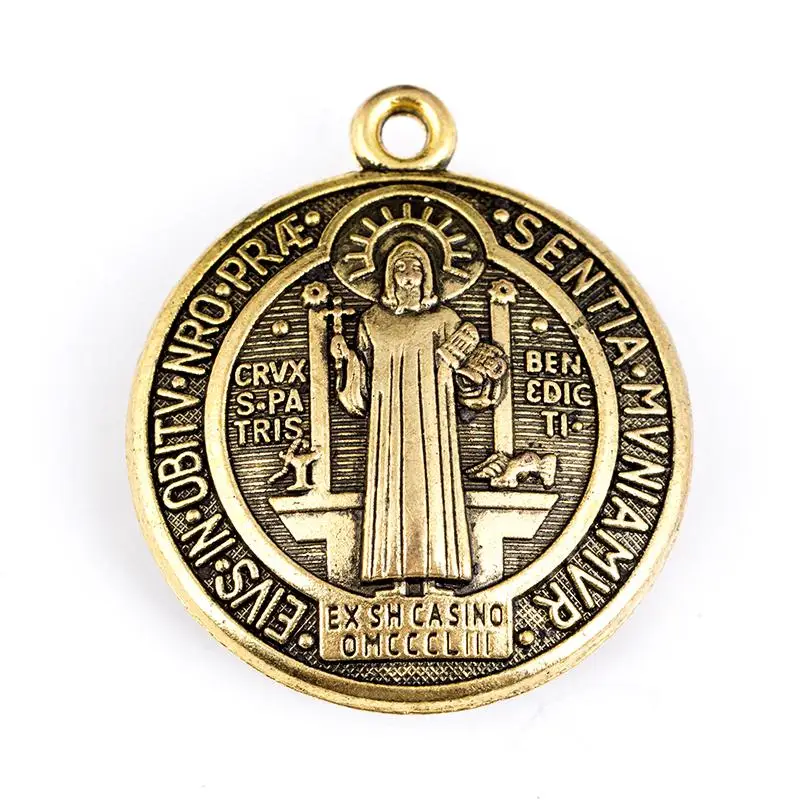 Religious Medal Evil Exorcism Protection, St Benedict Medal Charm