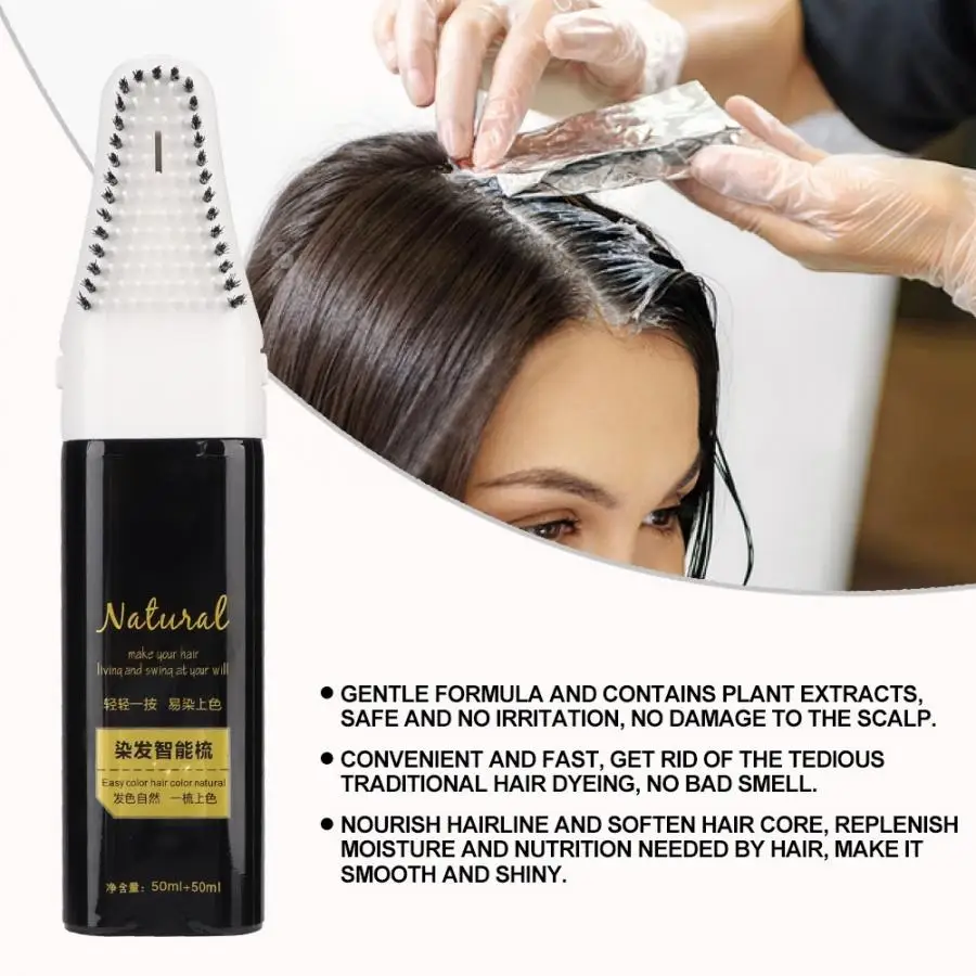 

Professional Automatic Hair Dye Comb Natural Dye Cream Dyeing Hair Comb Styling Tool Hair Salon Styling Accessories