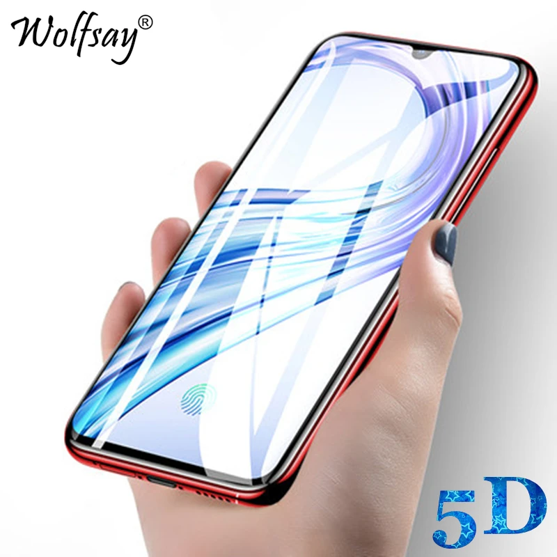 

Wolfsay 1PCS 5D Curved Screen Protector For VIVO X23 Tempered Glass For BBK Vivo V11 V11 Pro Full Cover Edge Film 6.41"