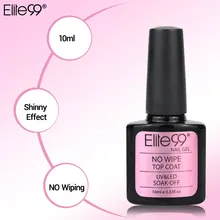 Elite99 10 мл не вымачивается верхнее покрытие УФ-гель для ногтей длительный не липкий слой не очищающий верхнее покрытие блестящий эффект Новинка