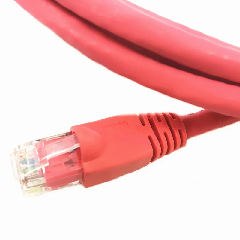 Cat6 UTP Bare Copper Pass Fluke Test Patch Cable 3M LSZH Red  Jacket 250MHz Network RJ45 Patch Cord Lan Cable With Connectors