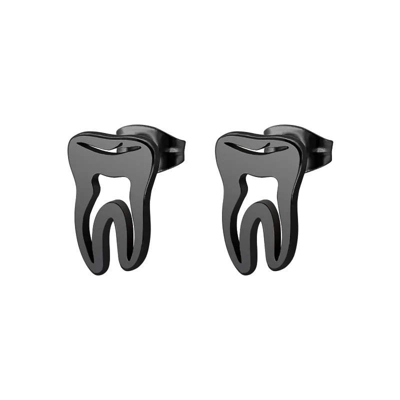 tooth earrings