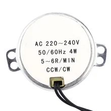 AC Synchronous Motor 220-240V Geared Motor 4W CW/CCW Large Torque 5-6RPM tyc50 ac synchronous motor 220v 3rpm 4w 8kgf cm torque ccw c xj